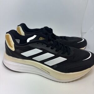Size 7.5 - adidas adiZero Boston 11 Black White Gold